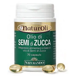 Naturoli Olio di Semi di Zucca Integratore per Vie Urinarie 70 Capsule