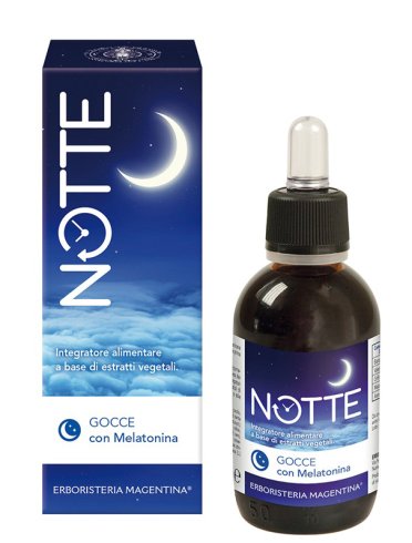 Notte melatonina gocce - integratore per favorire il sonno - 50 ml