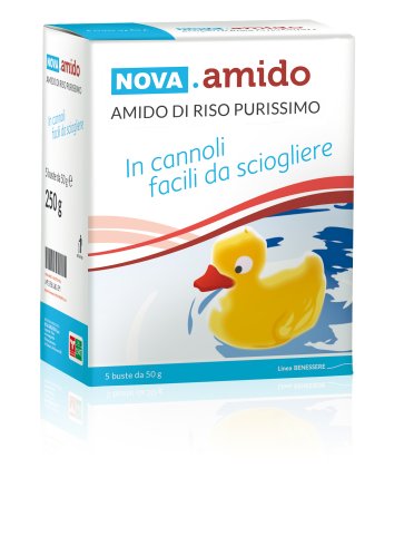 Nova amido di riso purissimo - prodotto per pelli delicate - 5 buste x 50 g