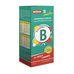 Nova B Complex - Integratore di Vitamine B per Stanchezza e Affaticamento - Sciroppo 200 ml