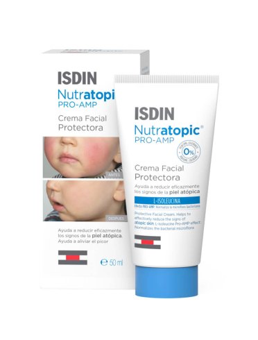 Isdin nutratopic pro-amp - crema viso per dermatite atopica - 50 ml