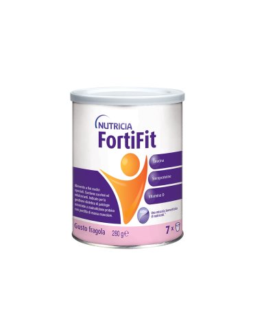 Nutricia fortifit - supplemento nutrizionale proteico gusto fragola - 280 g