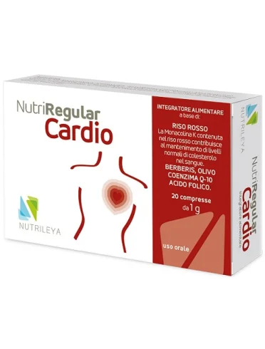 Nutriregular cardio integratore colesterolo 20 compresse Nutriregular cardio integratore colesterolo 20 compresse