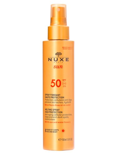 Nuxe sun - protezione solare spray viso e corpo con protezione molto alta spf 50 - 150 ml