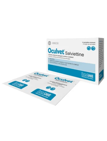 Oculvet - salviettine sterili per igiene perioculare per uso veterinario - 14 pezzi Oculvet - salviettine sterili per igiene perioculare per uso veterinario - 14 pezzi