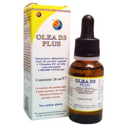 Olea D3 Plus - Integratore Vitamina D3 1.200.00 UI - Gocce 20 ml