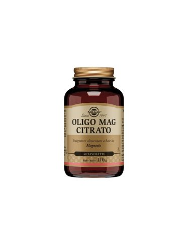 Solgar oligo mag citrato - integratore di magnesio - 60 tavolette