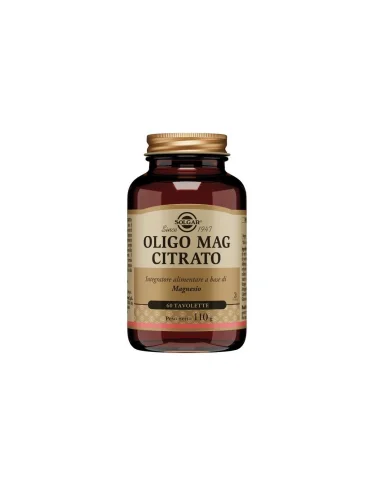 Solgar oligo mag citrato - integratore di magnesio - 60 tavolette Solgar oligo mag citrato - integratore di magnesio - 60 tavolette