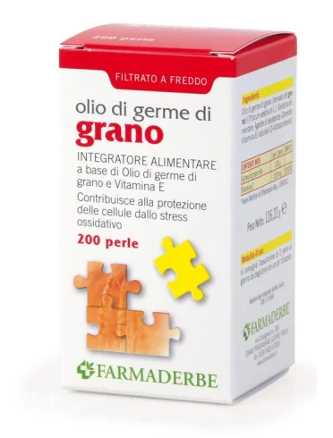 Olio di germe di grano integratore antiossidante 200 perle Olio di germe di grano integratore antiossidante 200 perle