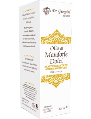 Olio di mandorle dolci - olio idratante ed emolliente - 125 ml