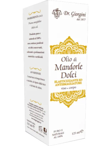 Olio di mandorle dolci - olio idratante ed emolliente - 125 ml Olio di mandorle dolci - olio idratante ed emolliente - 125 ml