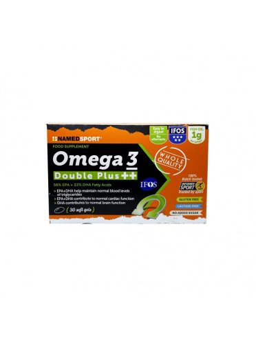 Named sport omega 3 double plus - integratore di acidi grassi omega 3 - 30 softgel