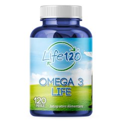 Life 120 Omega 3 - Integratore di Acidi Grassi per la Funzione Cardiaca - 120 Perle