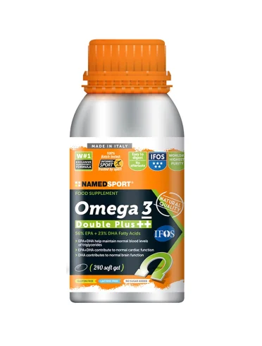 Named sport omega 3 double plus - integratore di acidi grassi omega 3 - 240 softgel Named sport omega 3 double plus - integratore di acidi grassi omega 3 - 240 softgel
