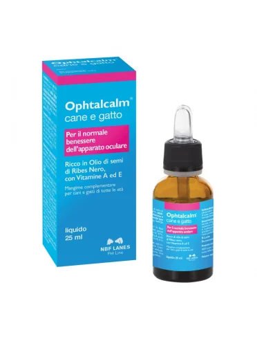 Ophtalcalm gocce mangime complementare cani e gatti 25 ml