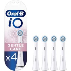 Oral-B - Testine di Ricambio Gentle Clean per Spazzolino Elettrico Serie iO - 4 Testine Colore Bianco