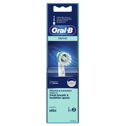 Oral-B Testina di Ricambio Ortho per Spazzolino Elettrico 2 Pezzi