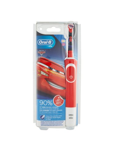 Oral-b power vitality d100 - spazzolino elettrico per bambini - edizione cars