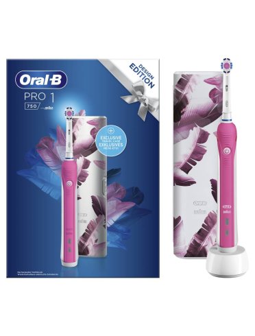Oral-b power pro 1 - spazzolino elettrico - colore rosa edizione limitata
