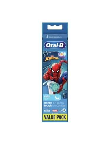 Oral-b power testine di ricambio spiderman 4 pezzi Oral-b power testine di ricambio spiderman 4 pezzi