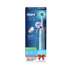 Oral-B Power Pro 3 - Spazzolino Elettrico Cross Action - Colore Blu