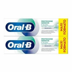 Oral-B Protezione Gengive e Scudo Antibatterico Dentifricio Sbiancante 2 x 75 ml