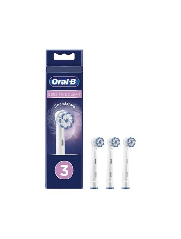Oral-b sensitive clean - testine di ricambio per spazzolino elettrico - 3 testine