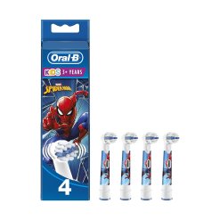 Oral-B - Testine di Ricambio per Spazzolino Elettrico - Edizione Spider Man - 4 Testine