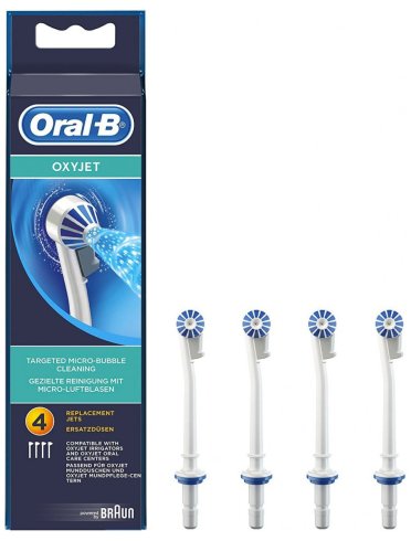 Oral-b - testine di ricambio per idropulsore oxyjet - 4 pezzi