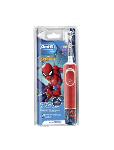 Oral-b vitality - spazzolino elettrico per bambini - edizione spider man