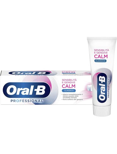 Oral-b calm classico - dentifricio sensibilità e gengive - 75 ml
