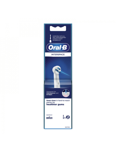 Oral-b power - testine di ricambio interspace per spazzolino elettrico - 2 pezzi