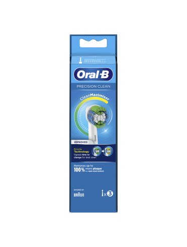 Oral-b - testine di ricambio precision clean per spazzolino elettrico - 3 testine