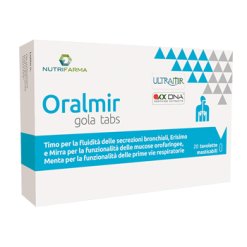Oralmir Gola Tabs Integratore per Vie Respiratorie 20 Compresse