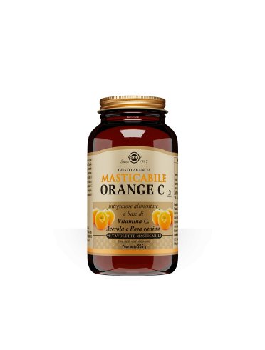 Solgar orange c - integratore di vitamina c - 90 tavolette masticabili