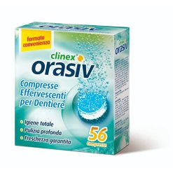Orasiv Clinex - Compresse Pulenti per Dentiere - 56 Compresse Effervescenti