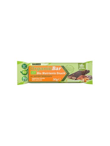 Named sport organicbar - barretta proteica - gusto cacao e mandorla
