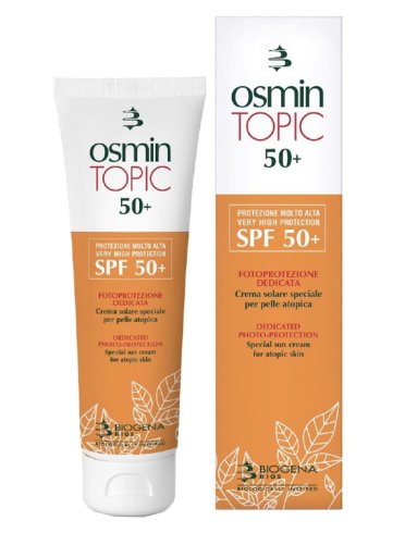 Biogena osmin topic 50+ - crema solare per pelle atopica con protezione molto alta spf 50+ - 90 ml