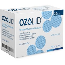 Ozolid - Garze Oftalmiche Detergenti di Palpebre e Ciglia in TNT - 20 Pezzi
