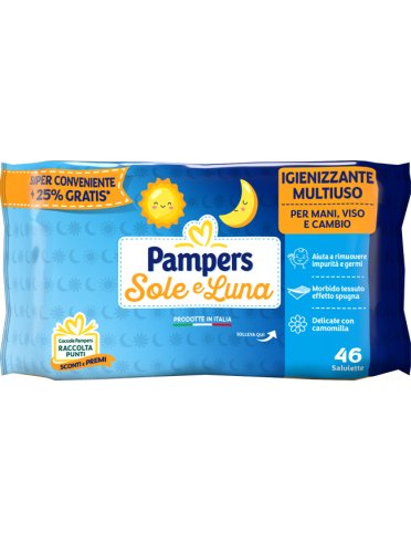 Pampers wipes sole & luna salviette igienizzanti 60 pezzi