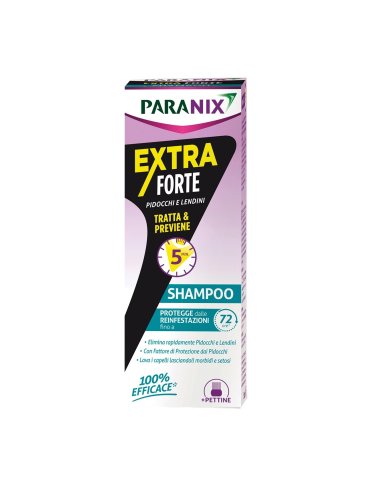 Paranix extra forte - shampoo per eliminare pidocchi e lendini - 200 ml