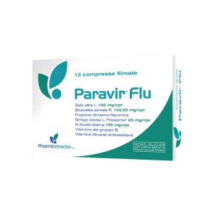 Paravir Flu - Integratore per Influenza e Raffreddore - 12 Compresse