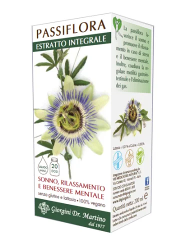 Passiflora estratto integrale - integratore per favorire il rilassamento - 200 ml Passiflora estratto integrale - integratore per favorire il rilassamento - 200 ml