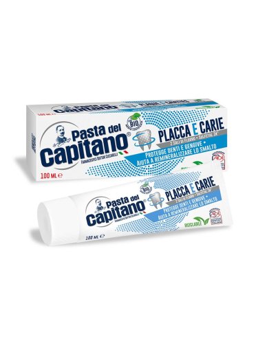 Pasta del capitano dentifricio placca e carie 100 ml