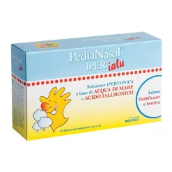 PediaNasal Iper Ialu - Soluzione Ipertonica con Acido Ialuronico - 20 Flaconcini Monodose x 5 ml