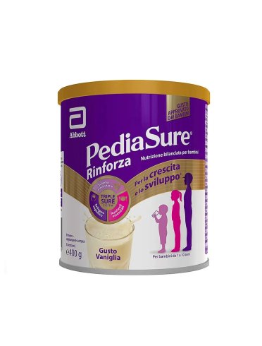 Pediasure rinforza - supplemento multivitaminico rinforzante - gusto vaniglia 400 g