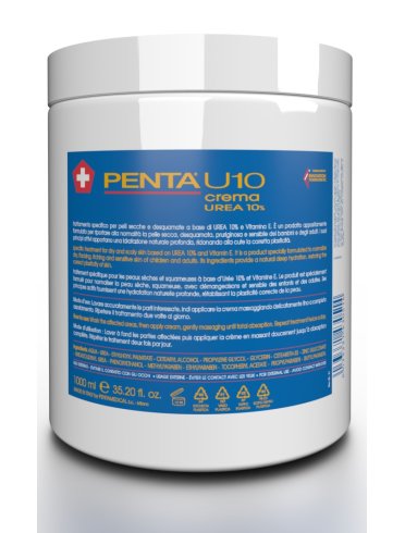 Penta u10 - crema idratante per pelle secca e desquamata - 1000 ml