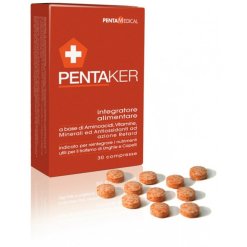 Pentaker - Integratore per Capelli e Unghie - 30 Compresse