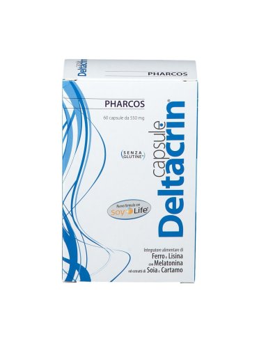 Pharcos deltacrin - integratore trattamento anti-caduta alopecia - 60 capsule