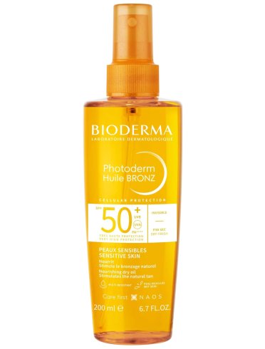 Bioderma photoderm huile bronze - olio solare corpo con protezione molto alta spf 50+ - 200 ml